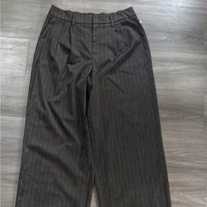 Classic Black Pinstripe Men's Pants